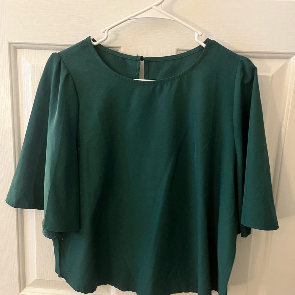 Elegant Green Women's Top